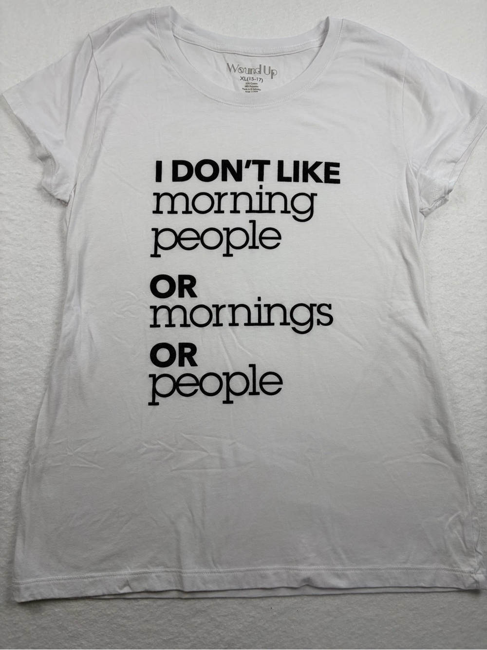 Wound Up White Crew‎ Neck Graphic Tee